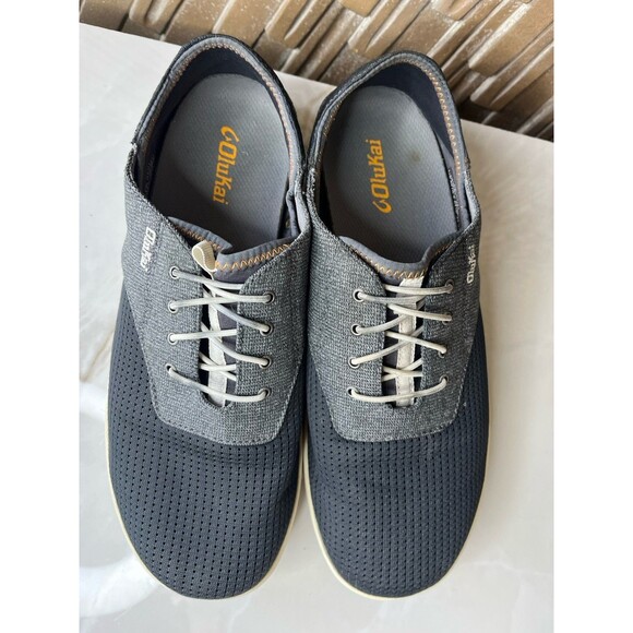 Olukai Nohea Moku No Tie Boat Shoes Men Sneakers Sz 10.5 Breatherable main image 4